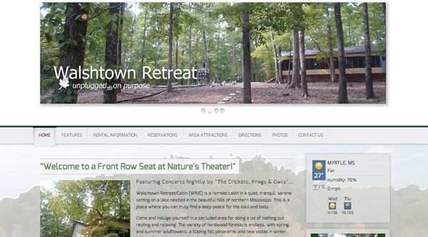 Mississippi Getaway website