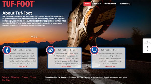 Tuf-Foot website